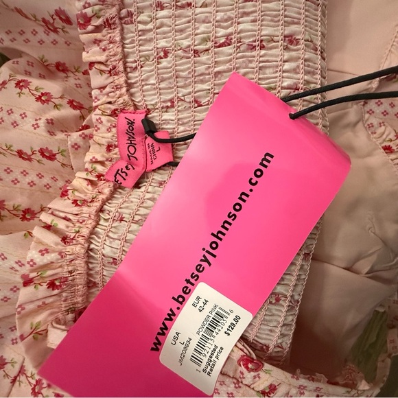 Betsey Johnson Powder Me Pretty Mini Floral Size Large NWT - Picture 9 of 10